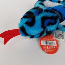 Fiesta Snake 27&quot; Plush Blue Black Stripe White Belly Stuffed Animal Toy New - £7.90 GBP