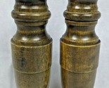 Vintage Made In Japan Salt Shaker &amp; Pepper Mill Grinder Wood - £19.87 GBP