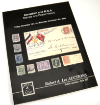 Robert Lee Auction Catalog Canada &amp; BNA Stamps &amp; Postal History 2005 - £7.39 GBP