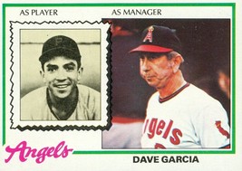 1978 Topps Dave Garcia 656 Angels - £1.12 GBP