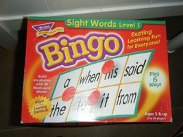 Young Learner Bingo Game, Sight Words Level 1 - $8.99