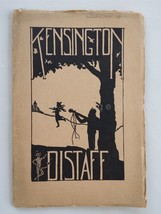 1922 Oct Antique Kensington Pa Girls High School Distaff Book Poetry Story Ad - £30.71 GBP