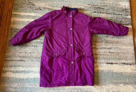 LL Bean Women&#39;s Full Zip Jacket Coat Purple vintage made in USA - $49.49