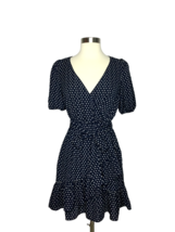 Aqua Women&#39;s Polka Dot Blue Casual Dress Size X-Small - £19.75 GBP