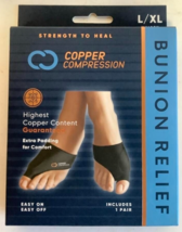 NEW Copper Compression CCBUS/BS3 Copper Infused LARGE/X-LARGE Bunion Cus... - £9.34 GBP