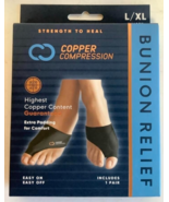 NEW Copper Compression CCBUS/BS3 Copper Infused LARGE/X-LARGE Bunion Cus... - £9.30 GBP