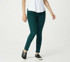 H by Halston Premier Denim Overdye Ankle Jeans Spruce Green, Size 4, A36... - £13.45 GBP