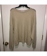 Aritzia BABATON Womens Long Sleeve Golden Thread Sweater Top Oversized S... - €20,69 EUR