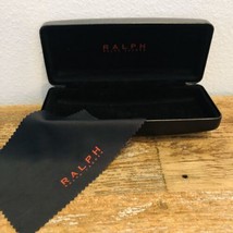 Ralph Lauren Black Hard Clam Hinge Sunglasses Eyeglasses Case with Cloth... - $19.39