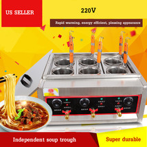 Commercial 6 Holes Noodles Cooker Electric Pasta Cooking Machine Pasta M... - £183.05 GBP