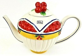 Dept 56 Teapot With Lid Life is Just a Bowl of Cherries NWT - £19.00 GBP