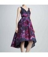 Lela Rose By Neiman Marcus Watercolor High-Low Dress size US 8 NWOT - $37.14