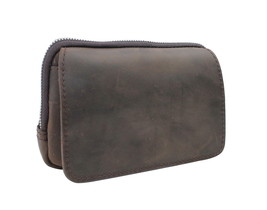 Vagarant Traveler Full Grain Leather Hand Clutch Waist Pack LW05.DS - $38.00