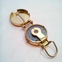 Nautical British Military Compass Lensatic Pocket Brass Compass - £48.95 GBP