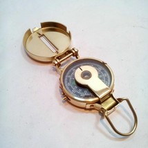 Nautical British Military Compass Lensatic Pocket Brass Compass - $1,159.84 MXN