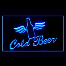 170184B Cold Beer Popcorn Deep Chat Foam-topped Mug Laughter Pub LED Light Sign - £17.57 GBP