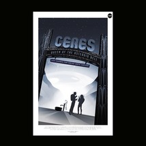 NASA Retro StyleTravel Poster Ceres, Finest Quality, Many Sizes Available - $169.54 MXN