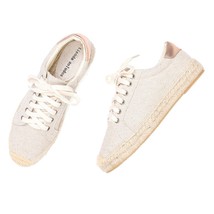 Round Toe Limited Special Offer Flat Platform Hemp Rubber Lace-up Casual Zapatil - £43.53 GBP