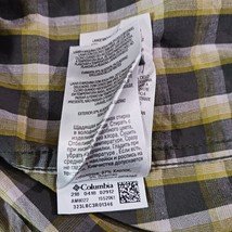 Columbia AM8022 Shirt Men's L Yellow & Gray Pocket Button Down Long Sleeve Shirt image 5