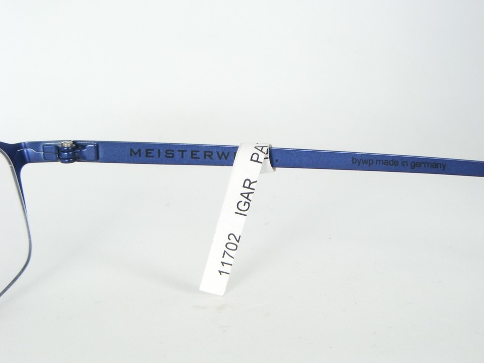 MEISTERWERK PATENT IB BLUE EYEGLASSES GLASSES METAL FRAME 54-16-140mm Germany Item image 11