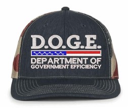 D.O.G.E. Hat Department of Government Efficiency Embroidered Old Glory V... - $26.99