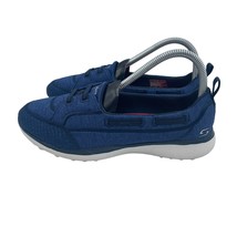 Skechers Microburst Top Notch Comfort Navy Blue Slip On Shoes Womens 7 Wide - $34.64