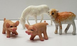 Tiny Farm Animals Pigs Horse Sheep For Train Garden Nativity or Play Set - $9.99