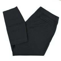Eileen Fisher Womens 16 Chino Pants Organic Cotton Black Minimal Career Casual - £30.94 GBP