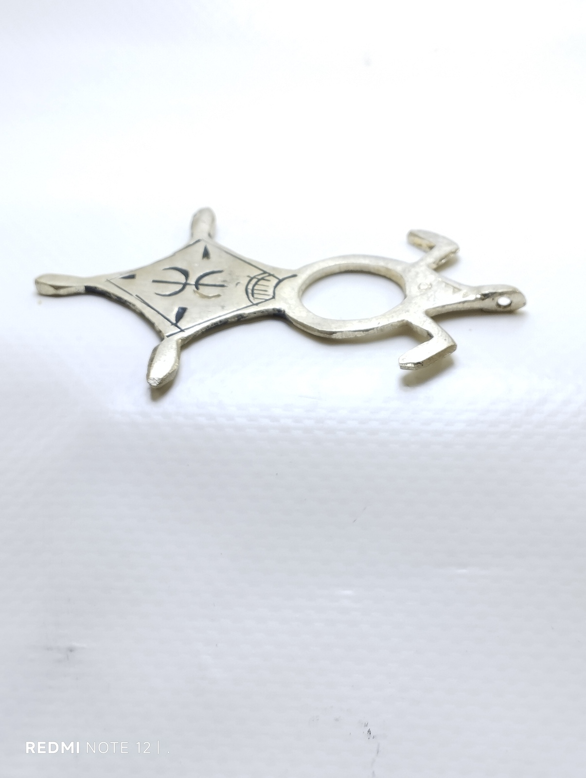 Tuareg Cross Pendant – Handmade Silver Tribal Berber Amulet from Morocco Item image 3