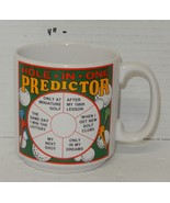 Vintage Papel &quot;Hole In One Predictor&quot; Golf Coffee Mug Cup Ceramic - €12,66 EUR