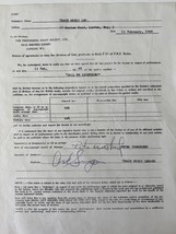 The Who Pete Townshend signed contract  - £401.85 GBP