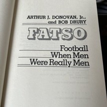 Fatso: Football When Men Were Men Art Donovan Hardcover Baltimore Colts No Dj - £27.49 GBP