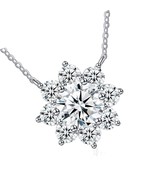 Diamond Pendant Necklace for Women, Gifts for Wife Mom 1Ct D - £402.53 GBP
