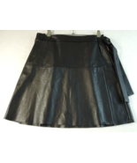 Wilfred Free Mini Skirt Womens Size Small Black Faux Leather Pull On Dra... - £12.87 GBP