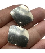 vintage sterling silver square earrings  - £35.41 GBP