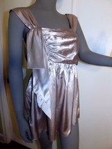 VERA WANG Lavender Label Pewter Silk Satin Top Evening Party Ware SZ 8/ 42 - £22.13 GBP