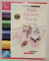 NIP 544 Studio Bernina Elsa&#39;s Favorite Florals Embroidery Crafter Software Card - £21.02 GBP