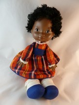 Vintage 1973 African Am Fisher Price Lapsitter Doll Elizabeth 13&quot; # 205 - $20.78