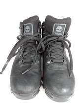 Men&#39;s Timberland MT MADDSEN Black Leather Hiking Boots 2731R - Size 10  - $67.72
