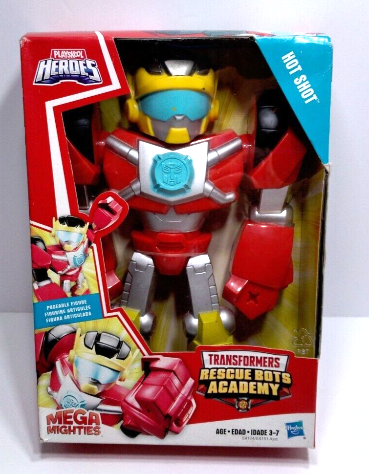 Primary image for Transformers Rescue Bots Academy (Hot Shot) Mega Mighties 10-inch Action Figure!