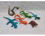 Lot Of (6) Reptile Amphibian Toys Lizard Turtle Snake  - $17.81