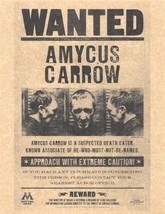 Harry Potter Wanted By The Ministry Of Magic Amycus Carrow Prop/Replica - £1.66 GBP