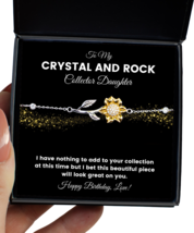 Crystal And Rock Collector Daughter Bracelet Birthday Gifts - Sunflower  - £40.17 GBP