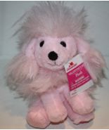 Way To Celebrate Small Pink Sit Dog 7" Plush Valentines Poodle Soft Toy Walmart - $17.05