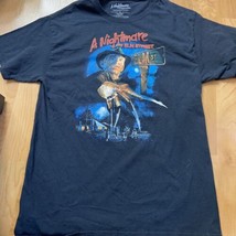 Nightmare On Elm Street Horror Black Cotton T-shirt Size Mens Medium - £11.94 GBP