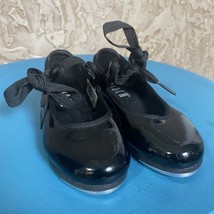 Little Girls Black Bloch Techno Tap Shoes Size 8.5 - £9.55 GBP