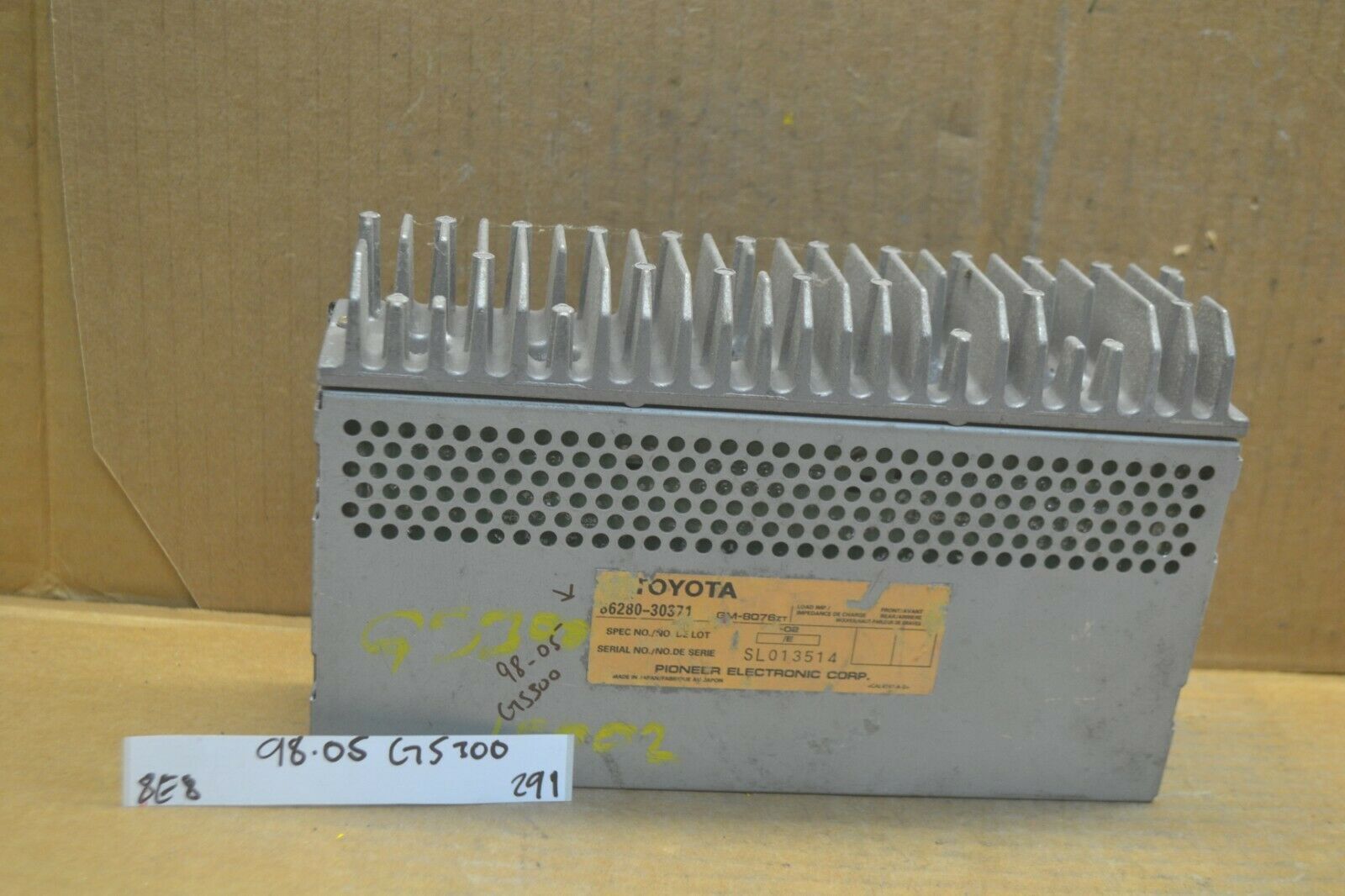 01-05 Lexus GS300 Stereo Radio Amplifier Unit AMP 8628030371 Module 291-8e8 - £19.51 GBP