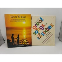 Songbooks Vintage Lot Of 2 Songs Of The Sixties Milton Okun / Young At Heart - $14.92