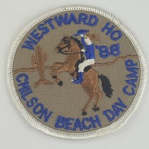 Vintage Girl Scout Patch Westward Ho Chilson Beach Day Camp 88 GSA Horse Cowgirl - £3.97 GBP