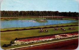 Parading to the Post on the Turf at Hialeah Race Course Miami FL Postcard PC34 - £3.95 GBP